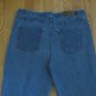 NORTHCREST WOMEN'S SIZE 12 JEANS MED BLUE SLUB STRETCH DENIM STRAIGHT LEG FLEX