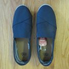 FADED GLORY WOMEN'S SIZE 10 SHOES NAVY CANVAS SLIDES FLATS NWT