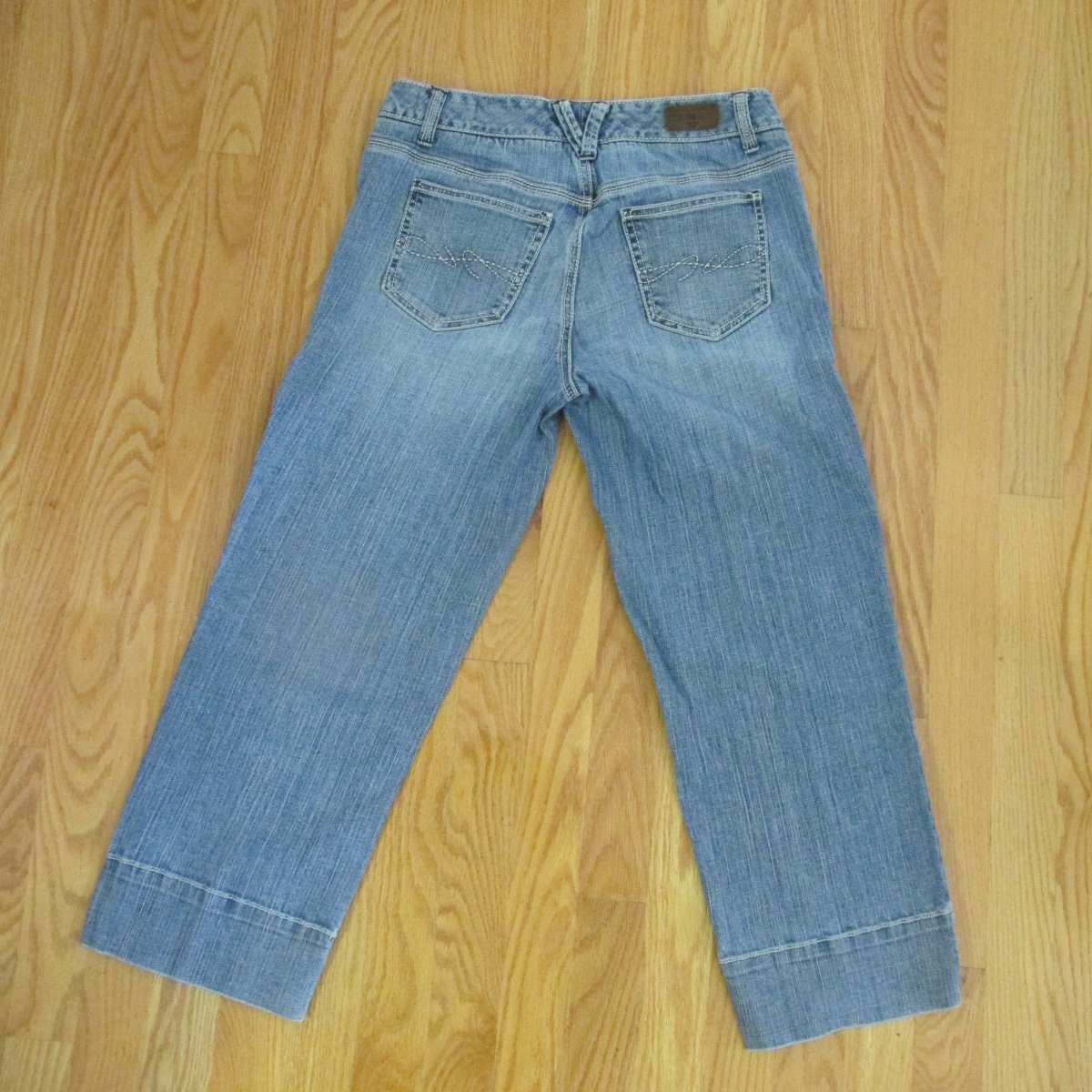 TOMMY HILFIGER WOMEN'S SIZE 2 JEANS CAPRIS BLUE SLUB DENIM AMERICAN ...