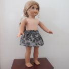 AMERICAN GIRL 18" DOLL CLOTHES WHITE BLACK LACE SKIRT MY LIFE AS HOLIDAY PARTY NEW