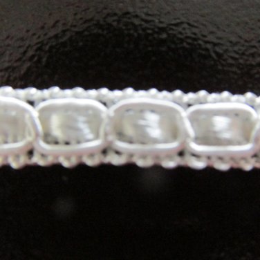 SIMPLICITY LACE WHITE OFF WHITE  1/4 INCH WIDE FLAT GALLOON RIBBON APPAREL CRAFT TRIM NEW BTY