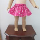 AMERICAN GIRL 18" DOLL CLOTHES FUCHSIA PINK SKIRT MY LIFE AS VALENTINE'S HOLIDAY PARTY NEW