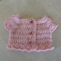 AMERICAN GIRL 18" DOLL CLOTHES PINK SHRUG SWEATER SHORT SLEEVE CARDIGAN TOP MOLLY EMILY NEW