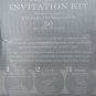 PRINT YOUR OWN INVITATION KIT IVORY PEARL CARDS & ENVELOPES RESPONSE CARDS W/ ENVELOPES 50 CT NEW