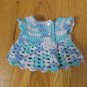 AMERICAN GIRL 18" DOLL CLOTHES AQUA, BLUE TUNIC SWEATER SHORT SLEEVE CARDIGAN TOP NEW