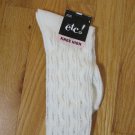 RUE 21 FASHION SOCKS WOMEN'S ONE SIZE KNEE HIGH BOOT IVORY LACE NEW
