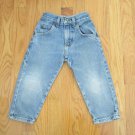LEE RIDERS GIRL'S SIZE 3 T JEANS LT BLUE STONE WASHED RELAXED HIGH WAIST MOM DISTRESSED BOY'S