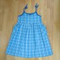HONORS GIRL'S SIZE XL (14 / 16) DRESS TURQUOISE, WHITE PLAID JUMPER SWIM SUIT COVER UP