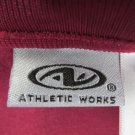 ATHLETIC WORKS BOY'S SIZE S (6 / 7) CRANBERRY SHINEY ZIP FRONT JACKET DIVISION 89 RUNNING TRACK