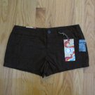 OP OCEAN PACIFIC WOMEN'S JUNIOR'S SIZE 5 SHORTS BROWN LOW RISE BOOTY NWT
