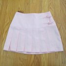 TAUNT WOMEN'S SIZE 0 SKIRT PINK SHORT MINI SKIRT PLEATED SILVER BUCKLES