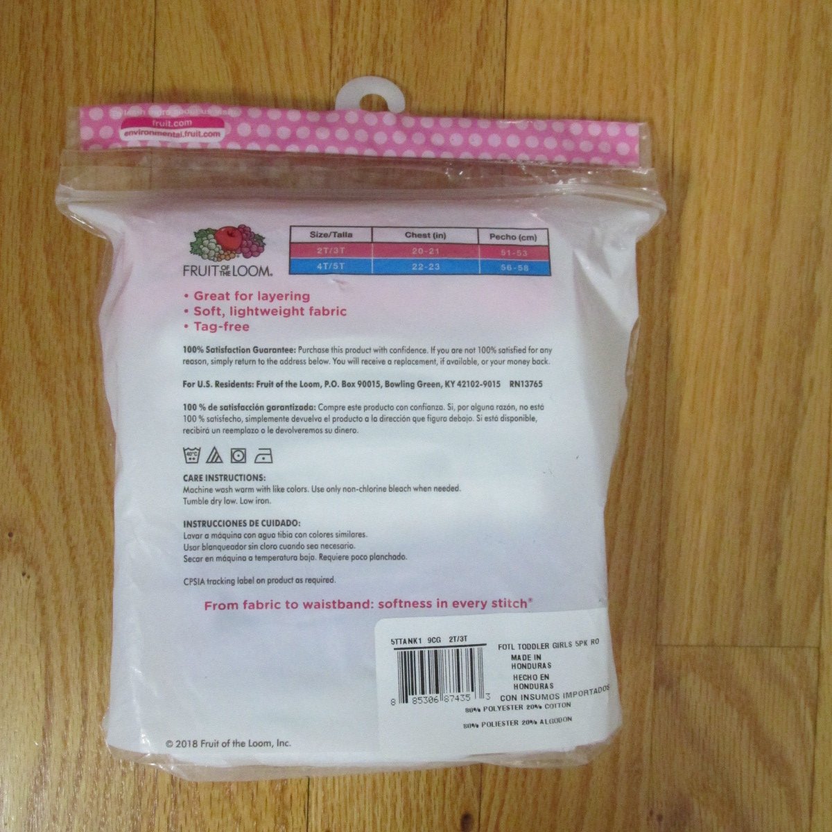 FRUIT OF THE LOOM GIRL'S SIZE 2 T 3 T 5 TANK TOPS PASTEL PINK, LAVENDER