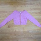 AMERICAN EAGLE OUTFITTERS WOMEN'S SIZE L SWEATER PINK CARDIGAN VELVET BEADS BARBIE