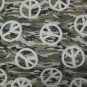 JEANIUS FABRIC FACE MASK HOME MADE ADULT DOUBLE LAYER GREEN REVERSIBLE CAMO WIRE NEW