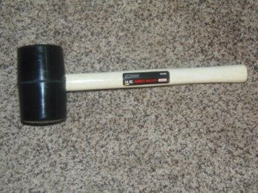 TOOL SHOP RUBBER MALLET 24 OZ. WOOD HANDLE GUARANTEED FOREVER NEW