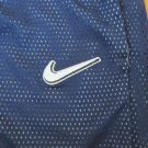 NIKE MEN'S SIZE L ATHLETIC PANTS NAVY MESH W/ WHITE LINING TRACK RUNNING WARM UP