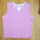 LIMITED TOO GIRL'S SIZE 14 TANK TOP PINK, WHITE KNIT MOCK LAYER