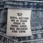 CANYON RIVER BLUES GIRL'S SIZE 12 R JEANS MED BLUE SLUB DENIM CLASSIC RISE FLARE LEG