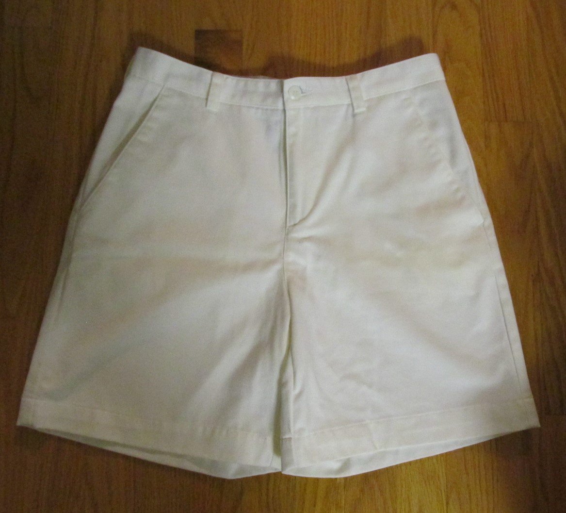 LIZ WOMEN'S SIZE 6 SHORTS WHITE COTTON TWILL TROUSER GOLF STYLE SPRING