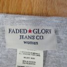 FADED GLORY WOMEN'S SIZE 18 20 W TOP GRAY 3/4 SLEEVE T-SHIRT TUNIC NWT