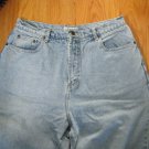 MERONA WOMEN'S SIZE 18 JEANS LIGHT BLUE STONE WASHED RELAXED HIGH WAIST MOM
