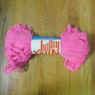PYRAMID'S YARN PINK ACRYLIC BLEND 3 PLY 6 OZ BULKY RUG VINTAGE NEW SET OF 2 SKEINS