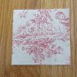 8 PINK, WHITE QUILT SQUARES 100% COTTON UPHOLSTERY FABRIC SCENES 4 SHABBY CHIC CRIB