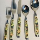 AVON STAINLESS CHINA FLATWARE SWEET COUNTRY HARVEST 18 piece SET COTTAGE FARMHOUSE