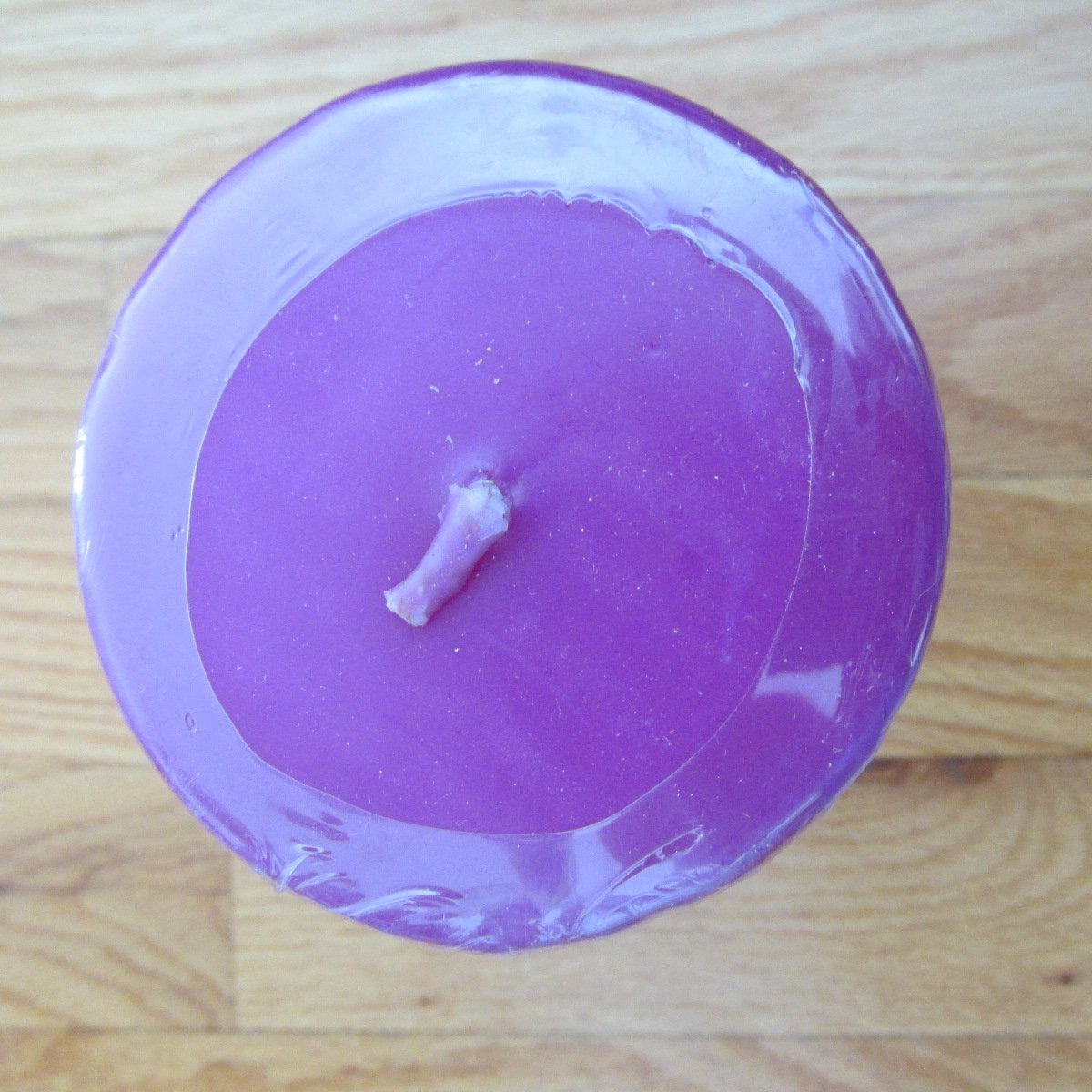 WAX AND WIX PILLAR CANDLE 3 " X 6" DARK PURPLE UNSCENTED NEW