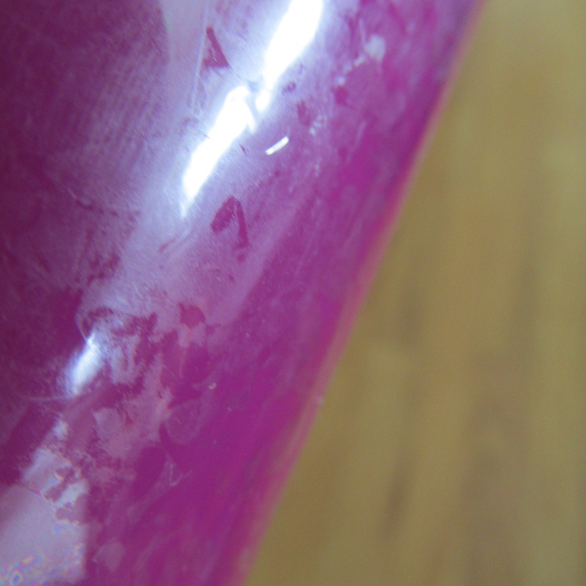 WAX AND WIX PILLAR CANDLE 3 " X 6" DARK PURPLE UNSCENTED NEW