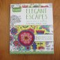 CRAYOLA COLORING BOOK ADULT ELEGANT ESCAPES HALLMARK ARTISTS 80 PAGES NEW