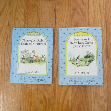 2 BOOK SET WINNIE THE POOH STORYBOOK CHRISTOPHER ROBIN, KANGA & ROO AGES 7 - 10 GRADES 2 - 5