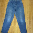 LEVI'S WOMEN'S SIZE 27 JEANS MED BLUE DENIM VINTAGE PLEATS HIGH WAIST MOM TAPERED DISTRESSED