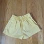 STONE APPAREL GIRL'S SIZE 4 SHORTS YELLOW PLEATED ELASTIC VINTAGE USA MADE