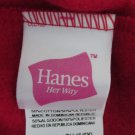 HANES GIRL'S SIZE S (6 / 6X) ATHLETIC PANTS RED FLEECE SWEATS SPORT TRACK NWT