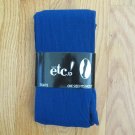 RUE 21 WOMEN'S JUNIOR'S ONE SIZE FOOTED TIGHTS ROYAL BLUE OPAQUE NYLONS LEGWEAR NIP