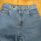 BILL BLASS WOMEN'S SIZE 10 JEANS MED BLUE STONE WASHED DENIM TAPERED LEGS EASY FIT HIGH RISE MOM