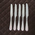 STAINLESS  FLATWARE 5 PC SET KNIVES SOLID HANDLE SILVERWARE REPLACEMENT