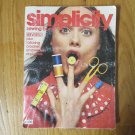 SIMPLICITY SEWING BOOK 1972