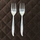 CASTLE COURT STAINLESS JAPAN FLATWARE ROSEGLOW 4 PC SET FORKS SPOONS SILVERWARE