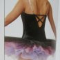 CURTAIN CALL GIRL'S SIZE L LEOTARD C351  BLACK PURPLE DANCE COSTUME ACTIVE PERFORMANCE