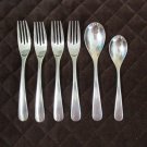 STAINLESS CHINA FLATWARE 6 PIECE SET FORKS SPOONS SILVERWARE REPLACEMENT
