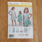 SIMPLICITY 1174 GIRL'S SIZE HH 3 4 5 6 DRESS COAT JACKET SEWING PATTERN NEW