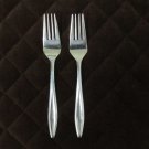 STAINLESS FLATWARE JAPAN   2 PIECE FORK SET SILVERWARE REPLACEMENT