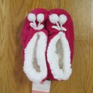 FAUX SHERPA LINED COZIES WOMEN'S JUNIOR'S SIZE L XL SLIPPERS FUCHSIA PINK NEW