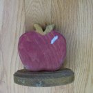 RED APPLE COUNTRY DECORATIONS KITCHEN NAPKIN HOLDER WOODEN FARM HOUSE