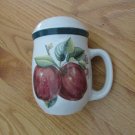 RED APPLE COUNTRY DECORATIONS KITCHEN CERAMIC SALT & PEPPER SHAKERS FARM HOUSE