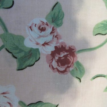 SHABBY CHIC SHEEK QUEEN PILLOWCASE PEACHY PINK ROSES 100 % COTTON MOTHER'S DAY GIFT NEW