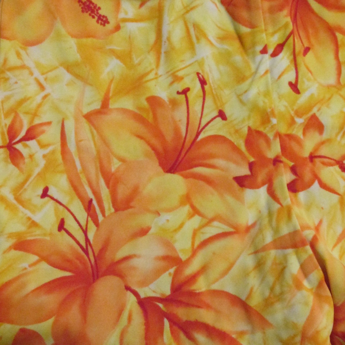 VENUS GIRL'S SIZE S SWIM SUIT SHORTS ORANGE & YELLOW BOTTOMS MADE IN USA