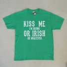 FRUIT OF THE LOOM MEN'S SIZE M CREW NECK T-SHIRT GREEN ST. PATRICK'S DAY IRISH SS TEE TOP NWT